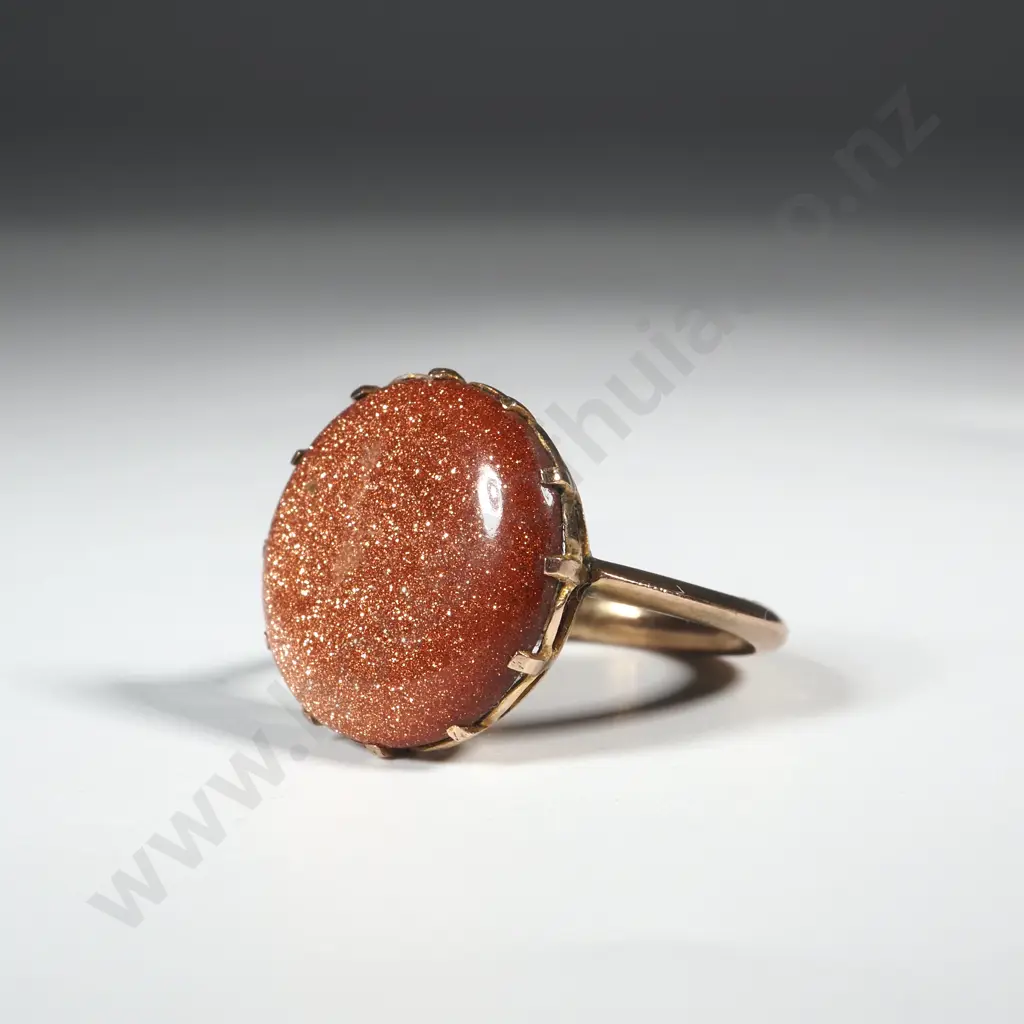 9ct Gold & Bloodstone Ring Image 1++