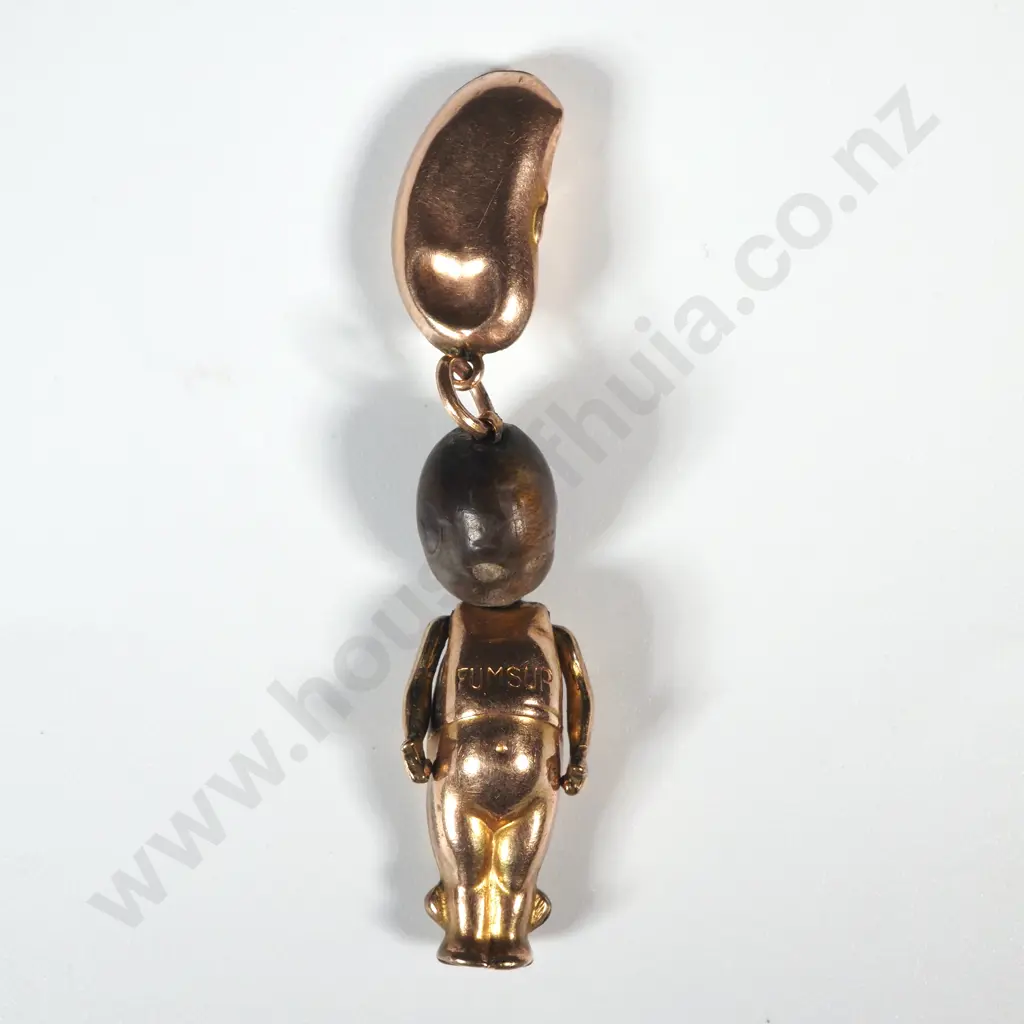 Antique 9ct Gold Fumsup Kewpie Doll Pendant - Valued at $1,100.00 Image 1++