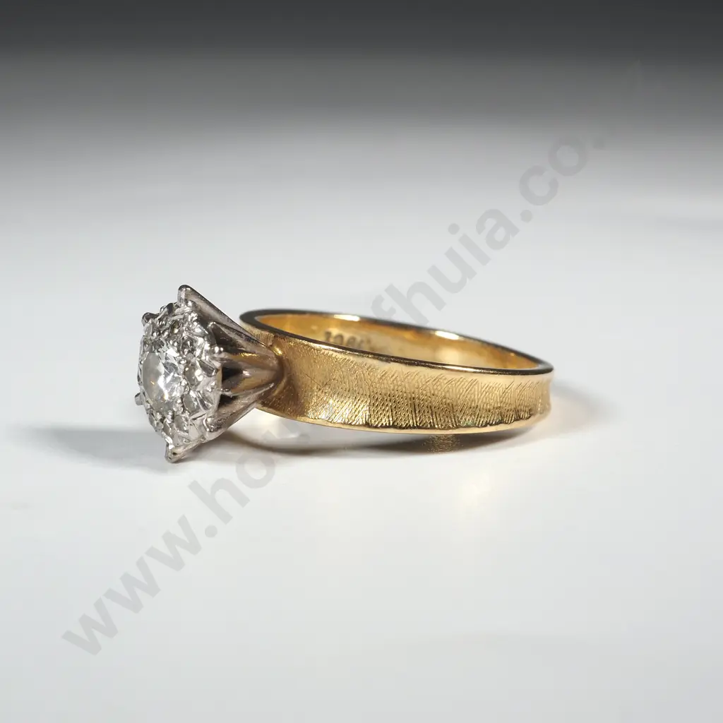 18ct Gold Diamond Ring Image 1++