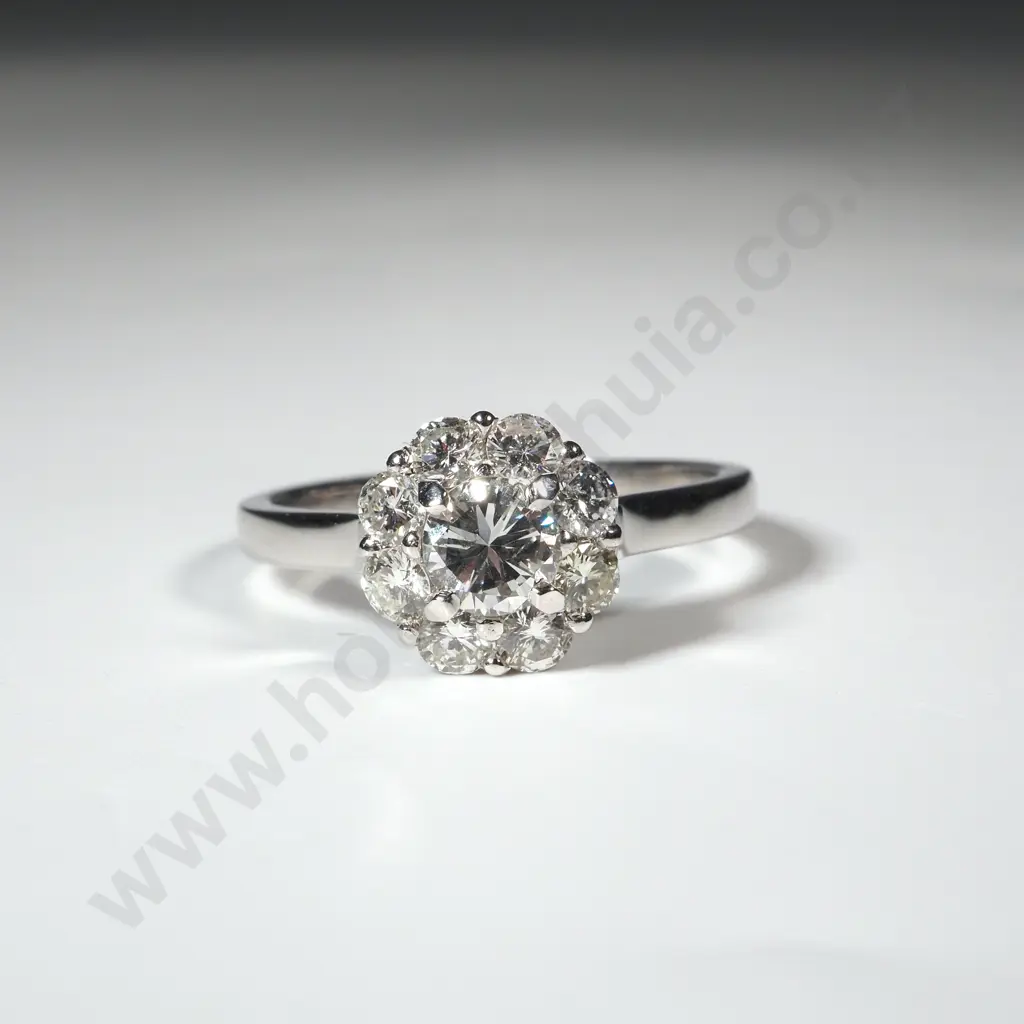 Platinum Diamond Ring Valued at $7,300 Image 1++