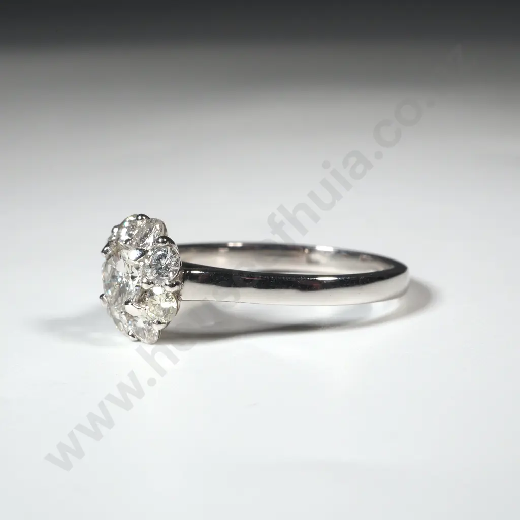 Platinum Diamond Ring Valued at $7,300 Image 1++