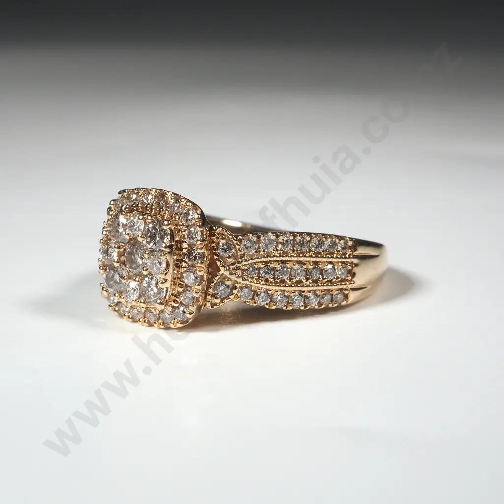 10ct Gold Diamond Ring w 1ct of Diamonds - Michael Hill Image 1++