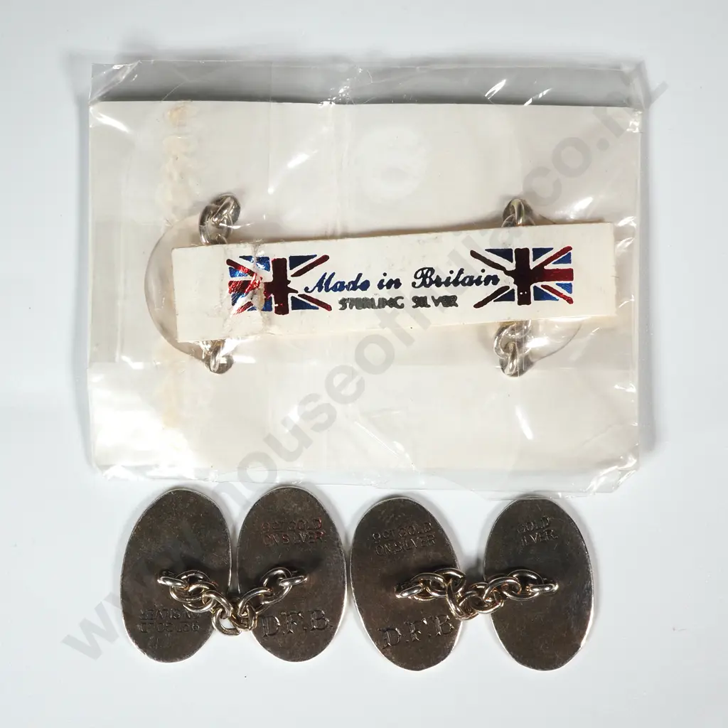 Two Pairs of Sterling Silver Cufflinks  Image 1++