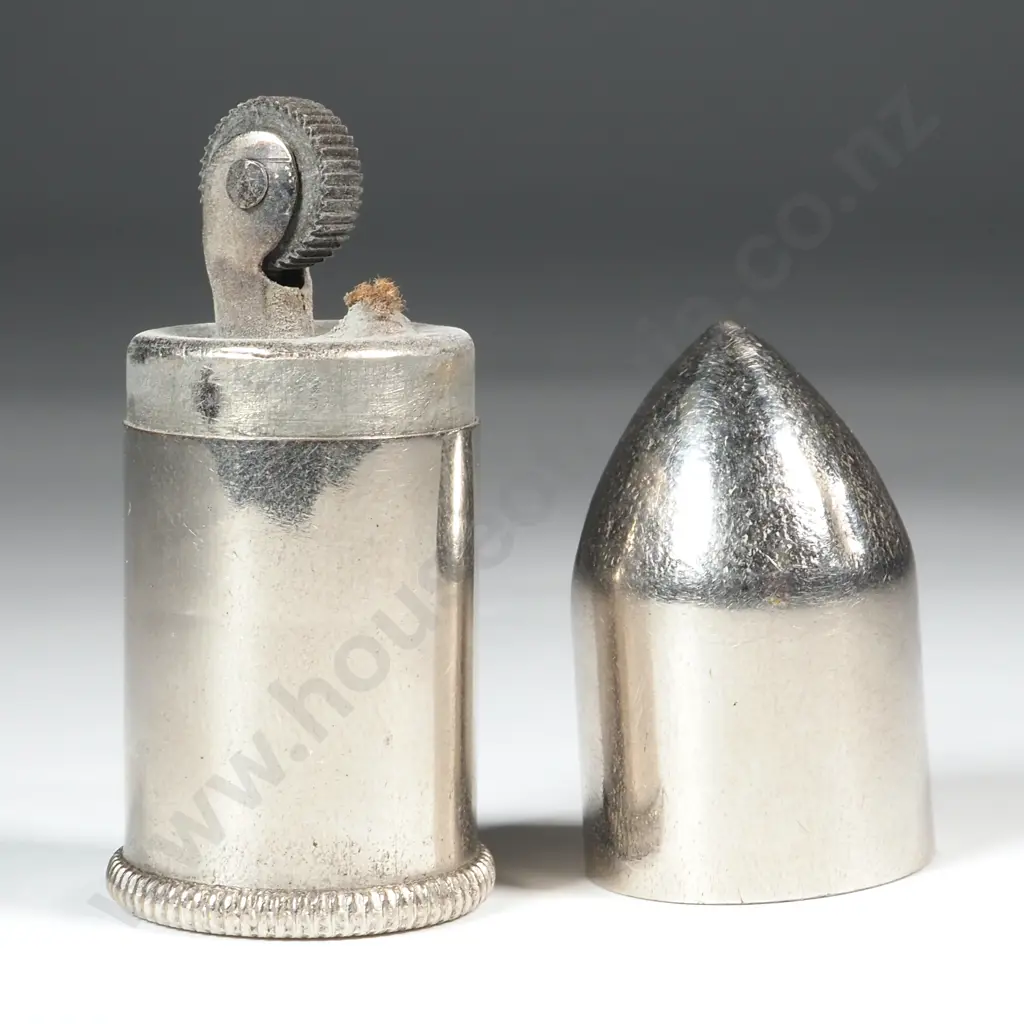 Silver Plated Lighter in the Form of a Bullet  Image 1++