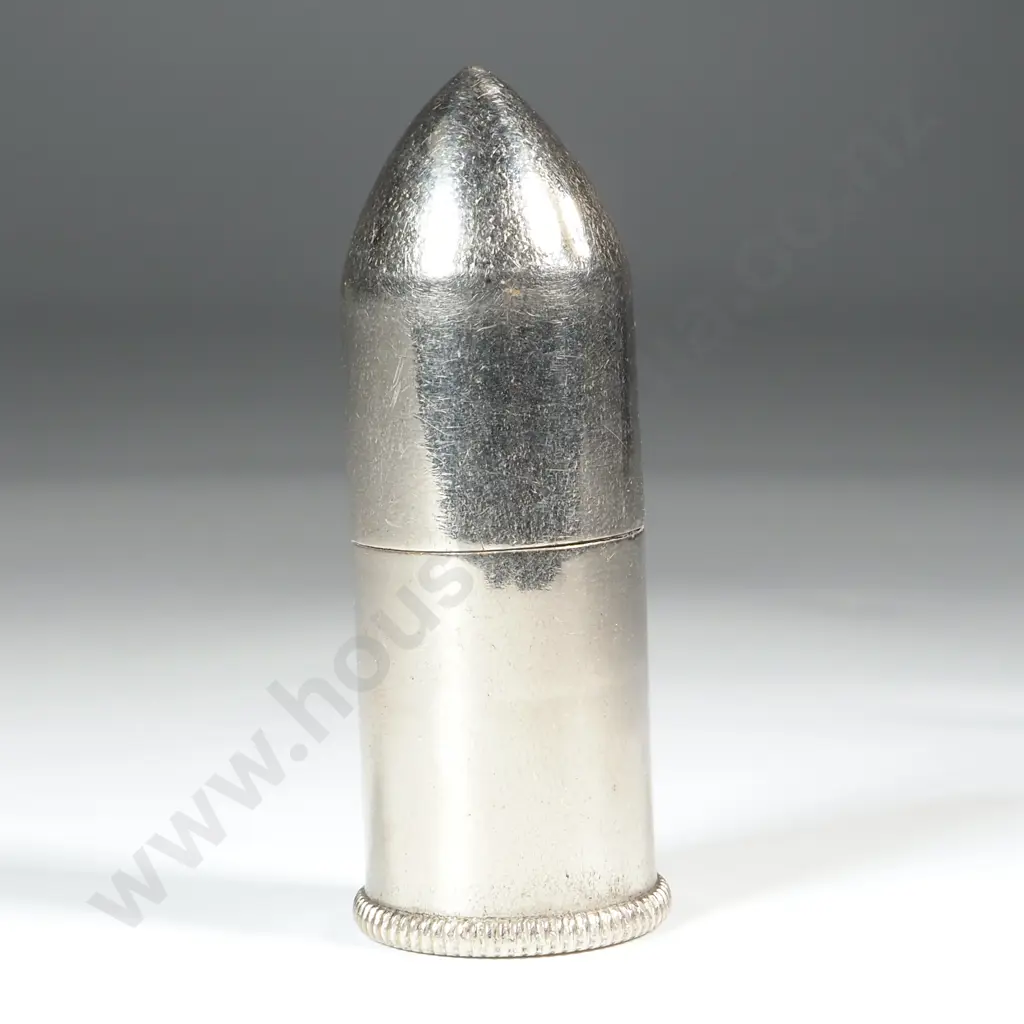 Silver Plated Lighter in the Form of a Bullet  Image 1++