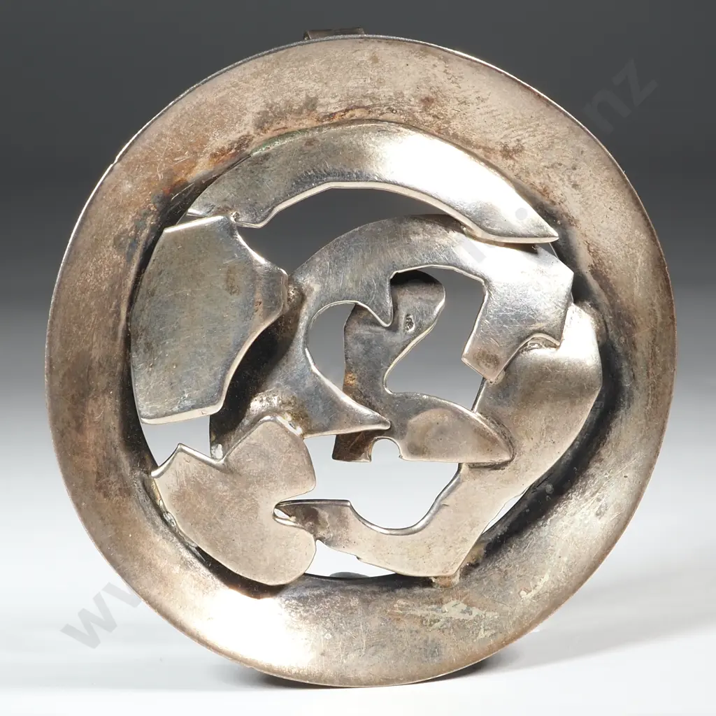 Sterling Silver Modernist Pendant.Inscribed  Image 1++