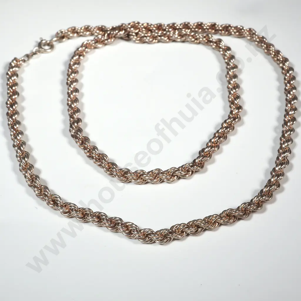 Sterling Silver Rope Necklace  Image 1++