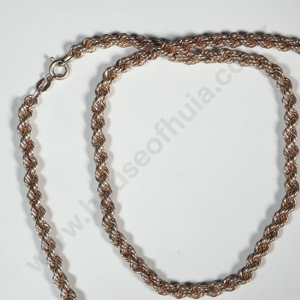 Sterling Silver Rope Necklace  Image 1++