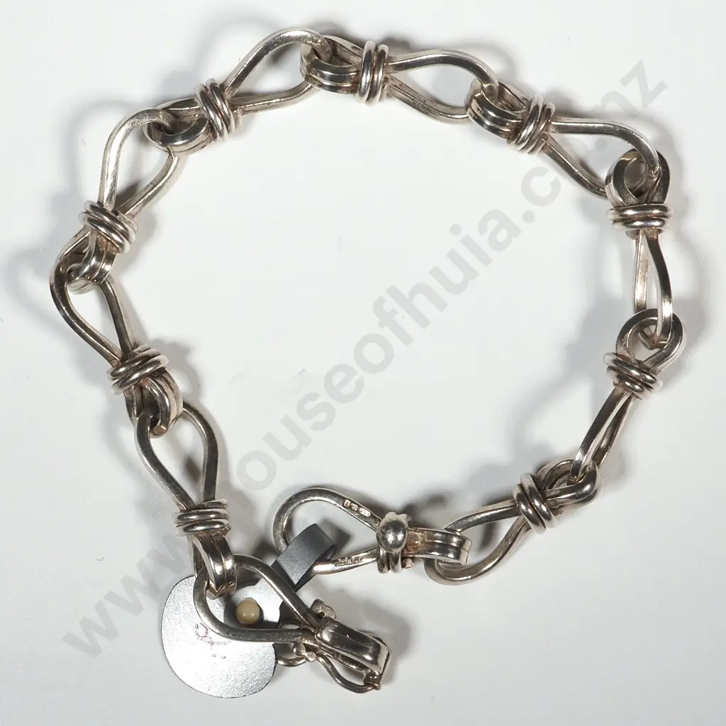 Sterling Silver Fancy Link Bracelet  Image 1++