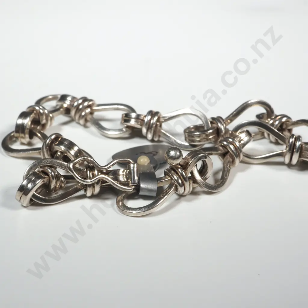 Sterling Silver Fancy Link Bracelet  Image 1++