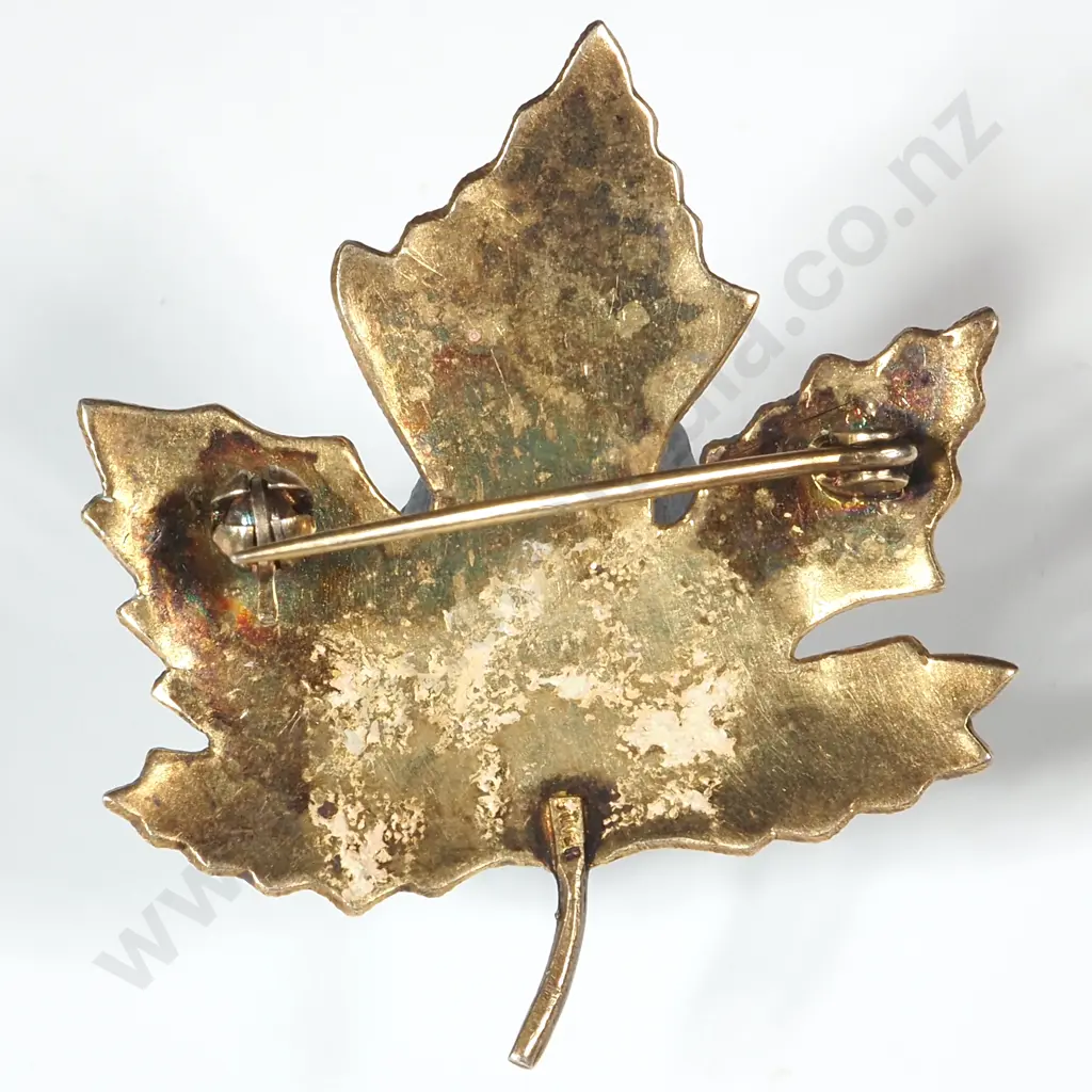 Sterling Silver & Enamel Brooch Image 1++