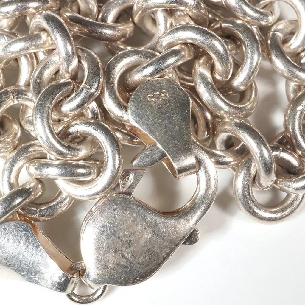 Heavy Sterling Silver Bracelet Image 1++