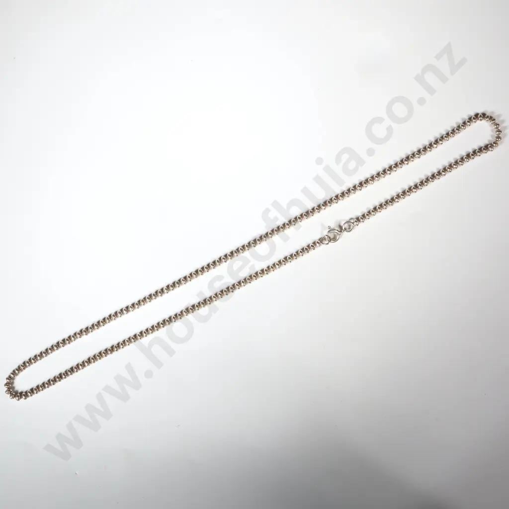 Sterling Silver Ball LInk Chain Image 1++