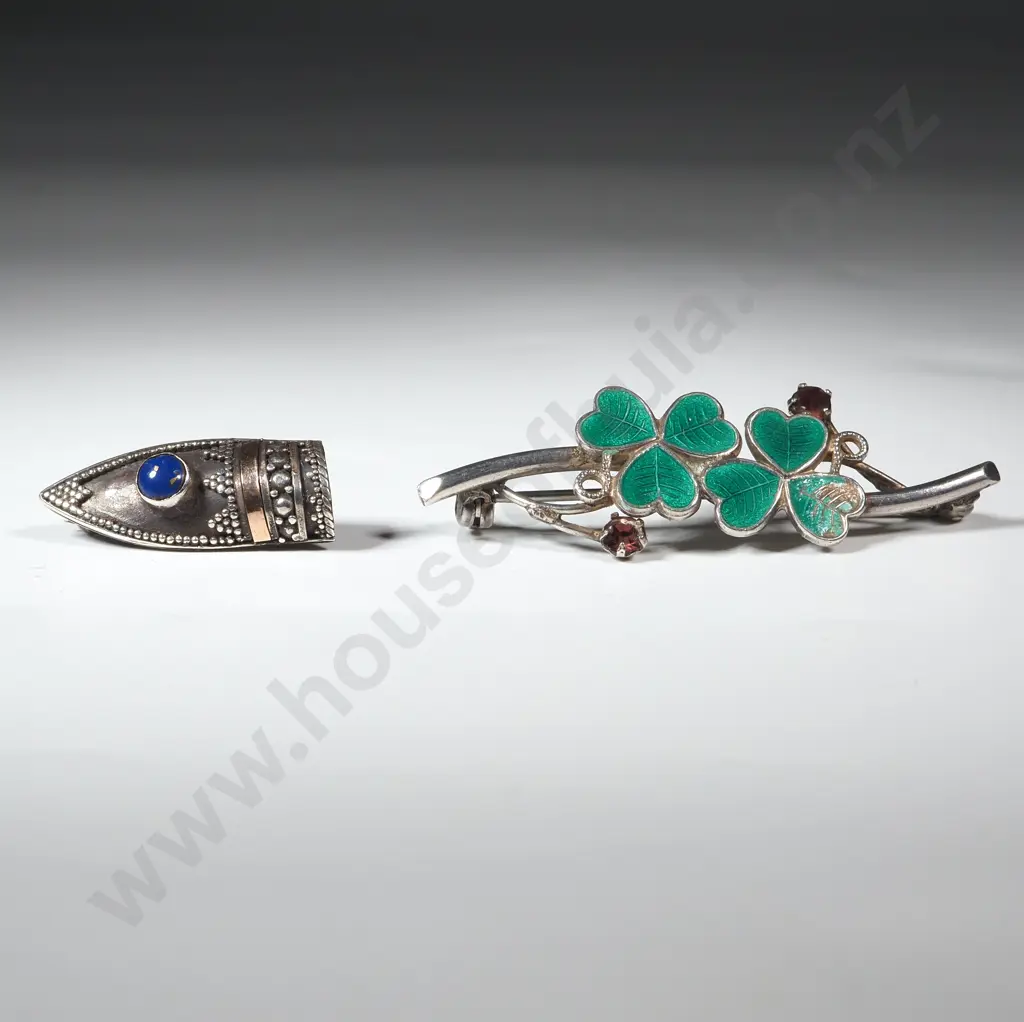 Two Sterling Silver Brooches. Image 1++