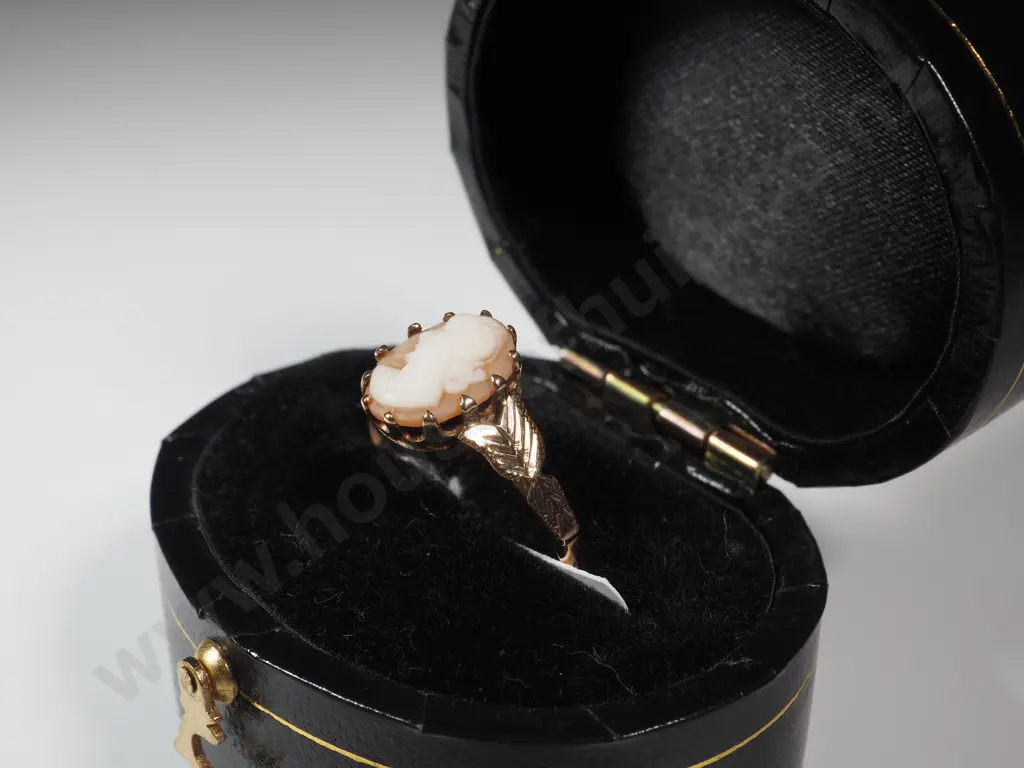 9ct Gold Cameo Ring. Image 1++