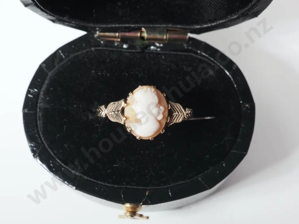 9ct Gold Cameo Ring. Image 1++