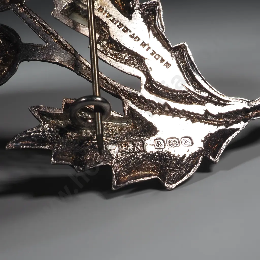 Sterling Silver Scottish Theme Brooch  Image 1++