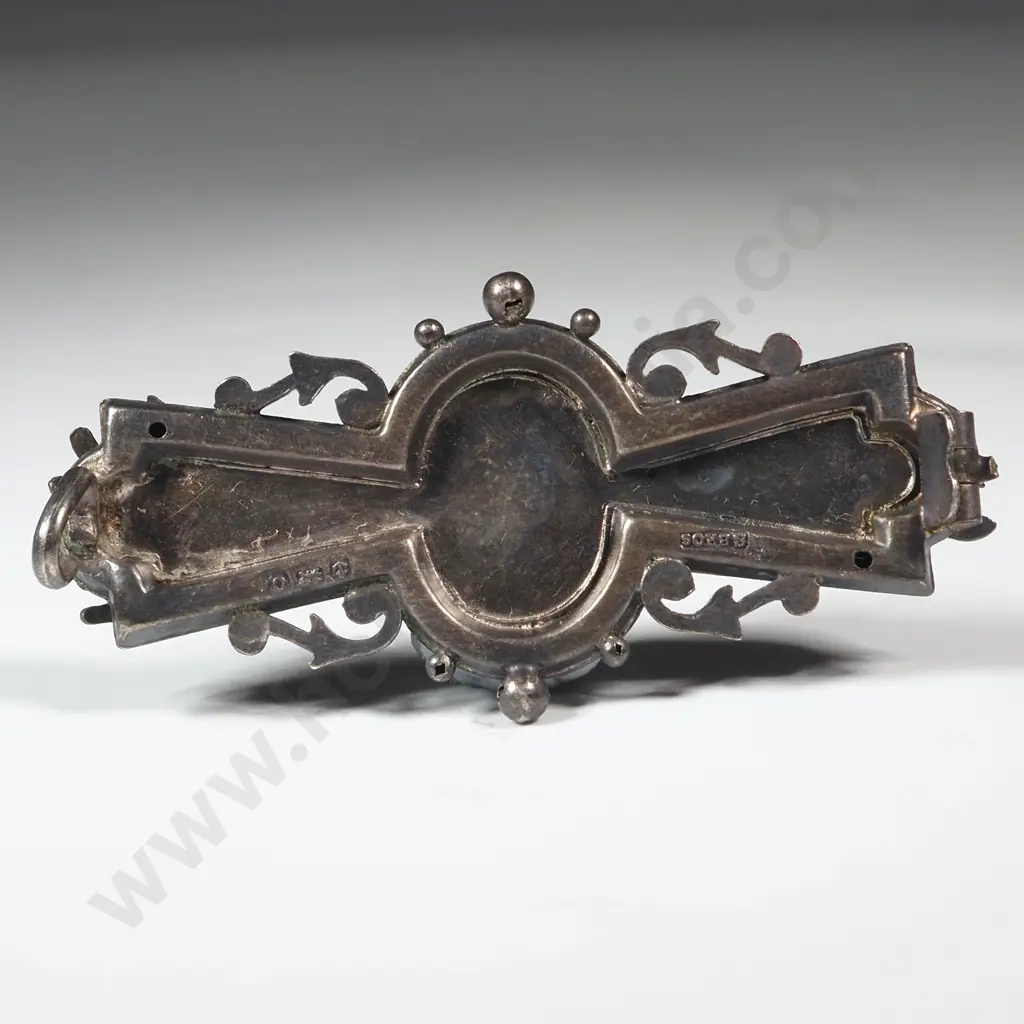 Antique Sterling Silver & 9ct Gold Brooch A/F Missing Pin Image 1++