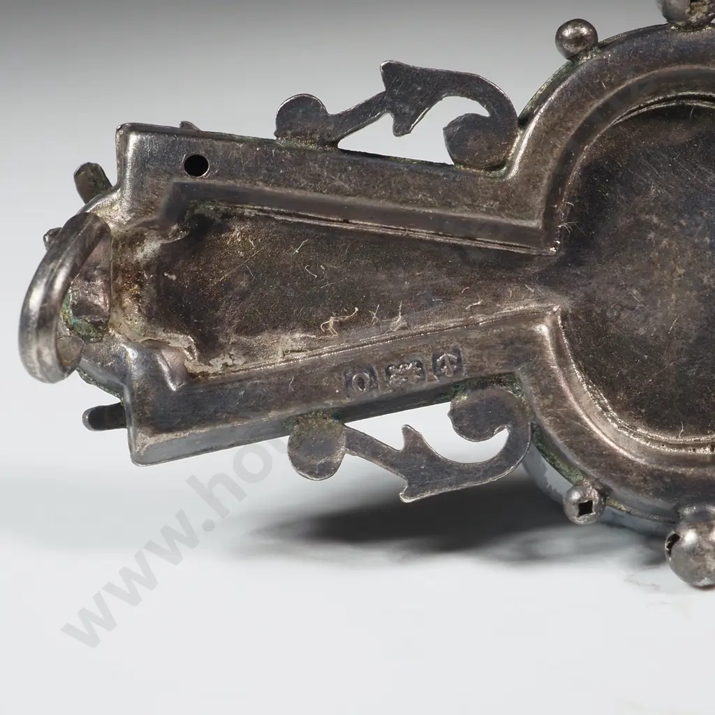 Antique Sterling Silver & 9ct Gold Brooch A/F Missing Pin Image 1++