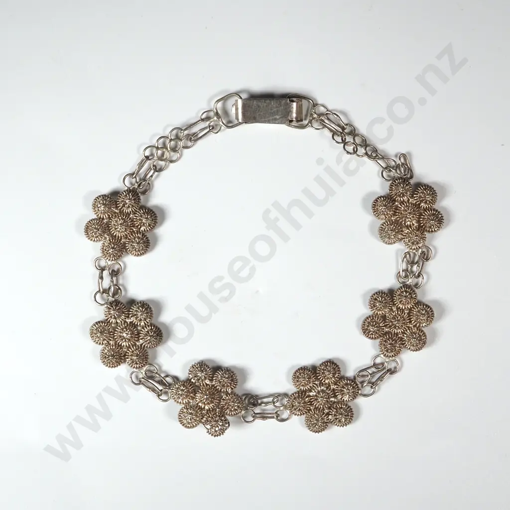 .800 Silver Filigree Bracelet Image 1++