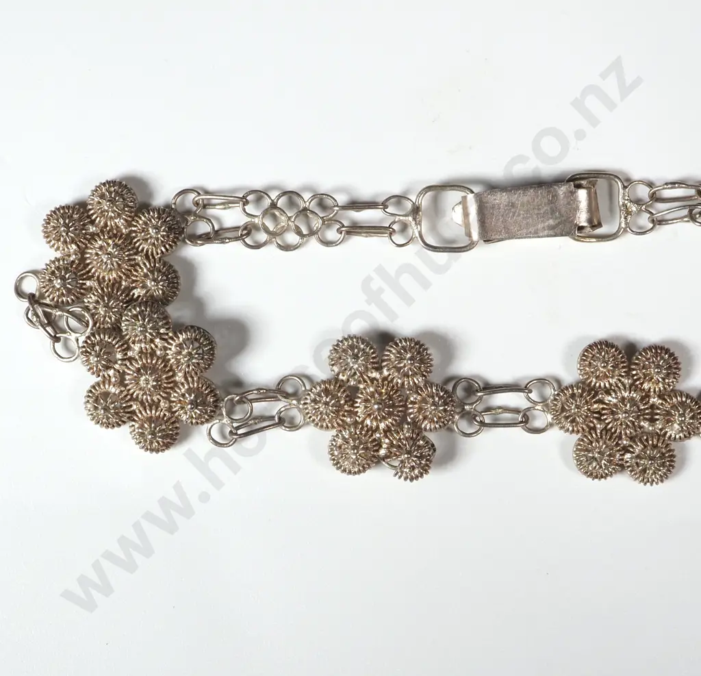 .800 Silver Filigree Bracelet Image 1++