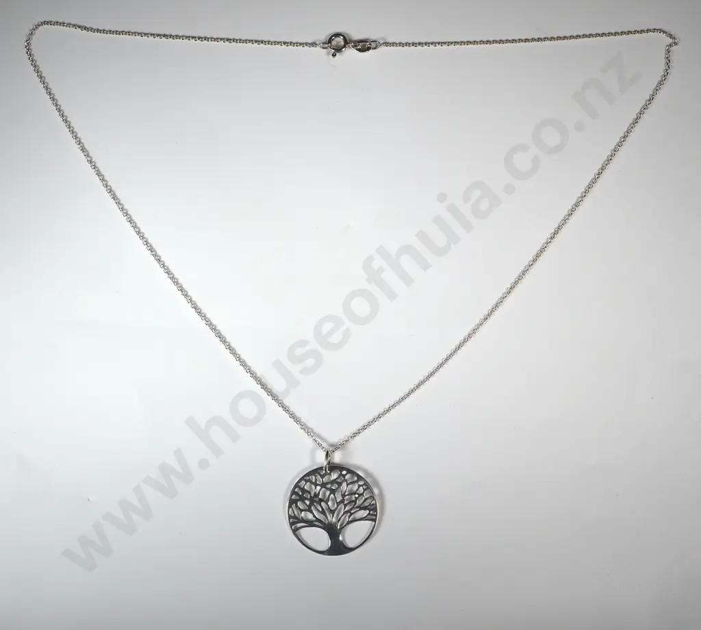 Sterling Silver Tree Of Life Pendant & Chain  Image 1++