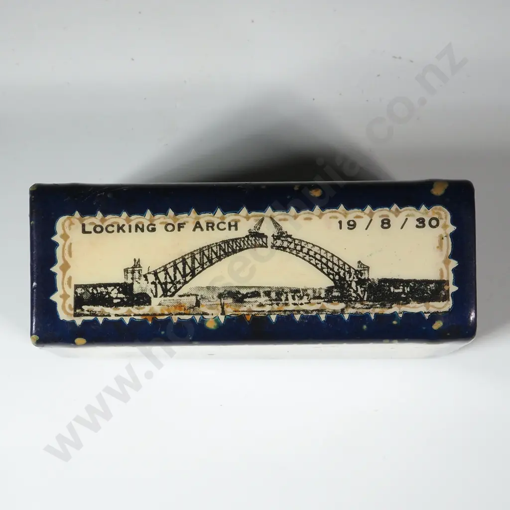 Match Holder Commemorating Sydney Harbour Bridge Opened March 19th 1932 Image 1++
