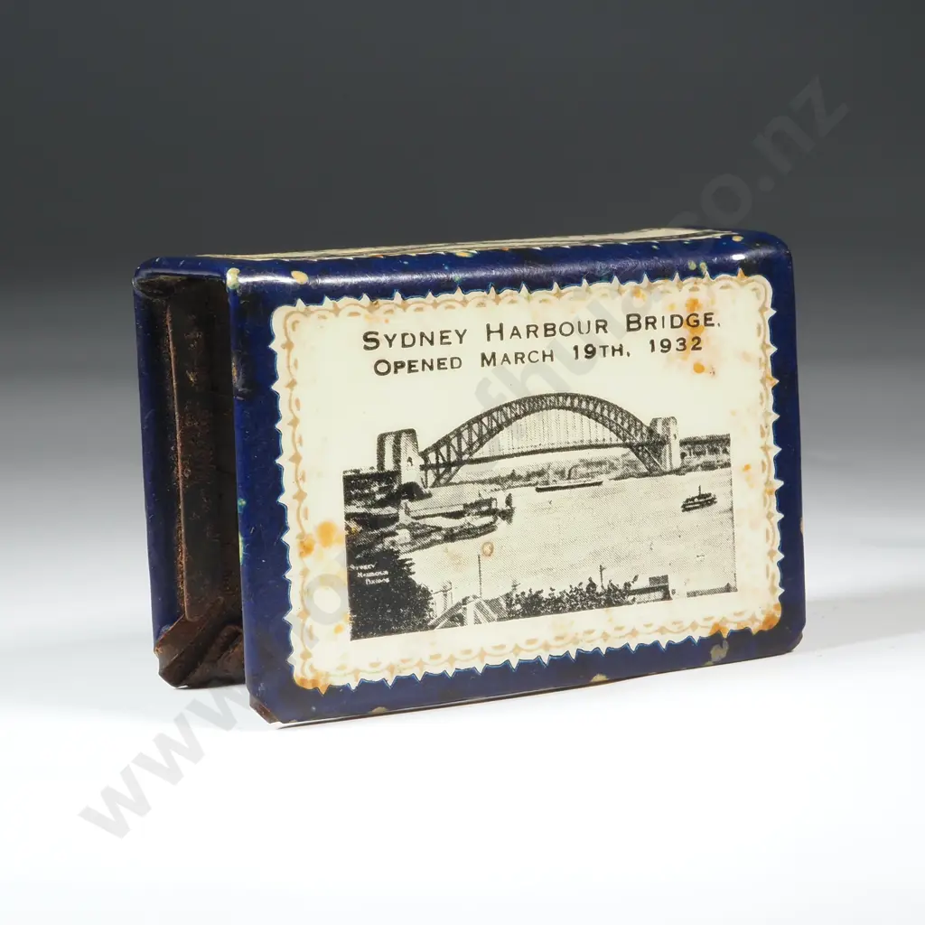Match Holder Commemorating Sydney Harbour Bridge Opened March 19th 1932 Image 1++