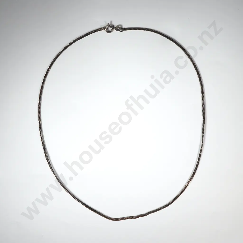 Sterling Silver Herringbone Link Silver Chain Image 1++