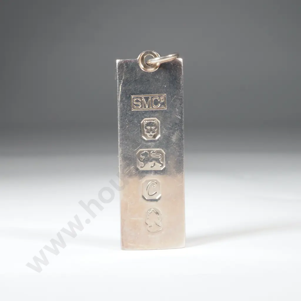 Heavy Sterling Silver Ingot Pendant Image 1++