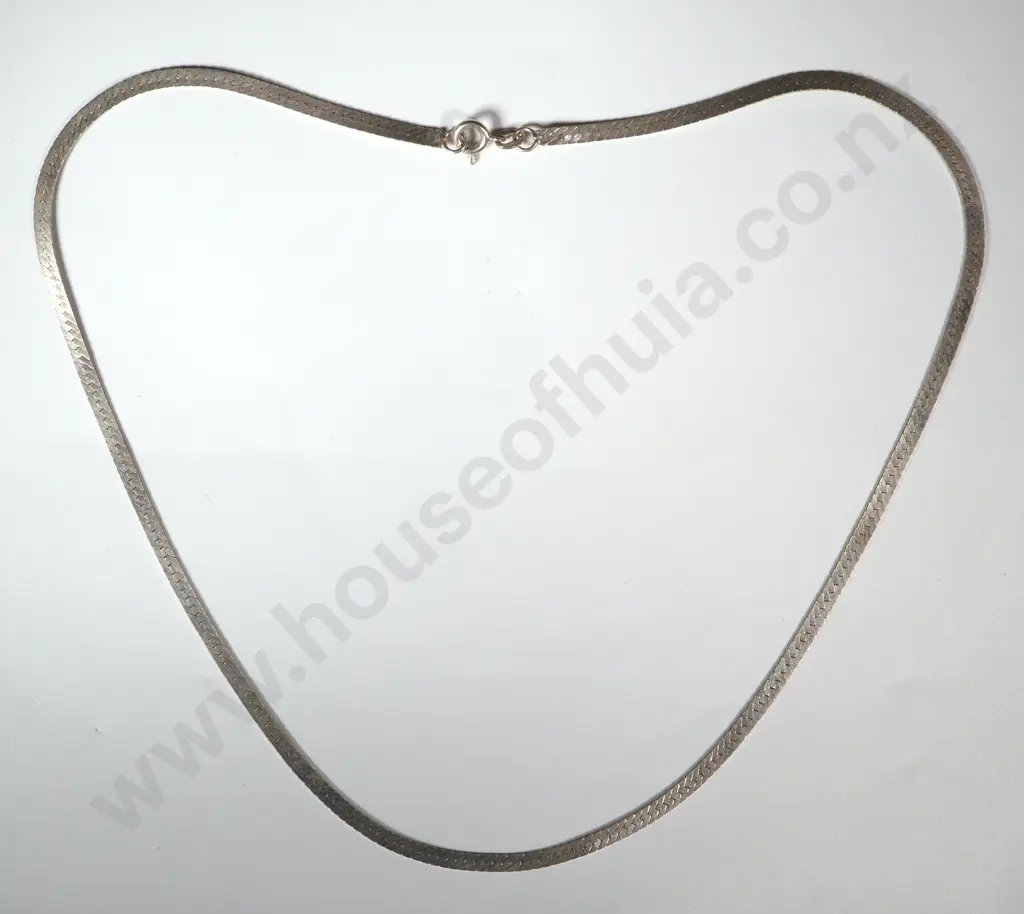 Sterling Silver Plaited Necklace  Image 1++