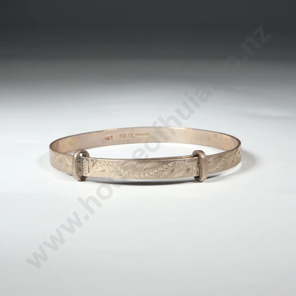 Childs Engraved Expandable Bangle Image 1++