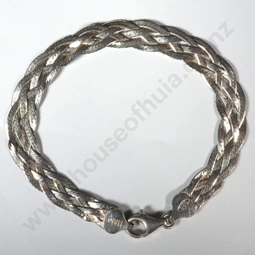 Sterling Silver Plaited Mesh Bracelet  Image 1++