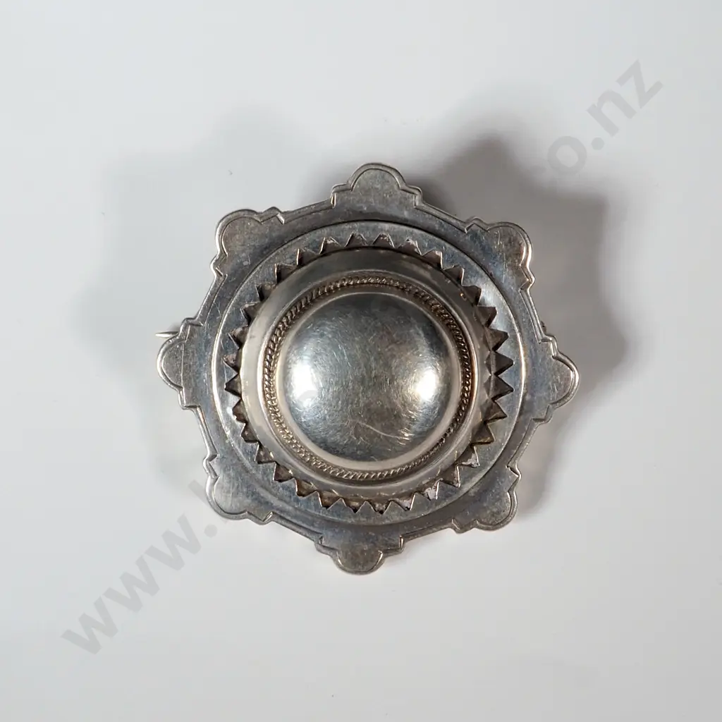 Victorian Sterling Silver Brooch Image 1++