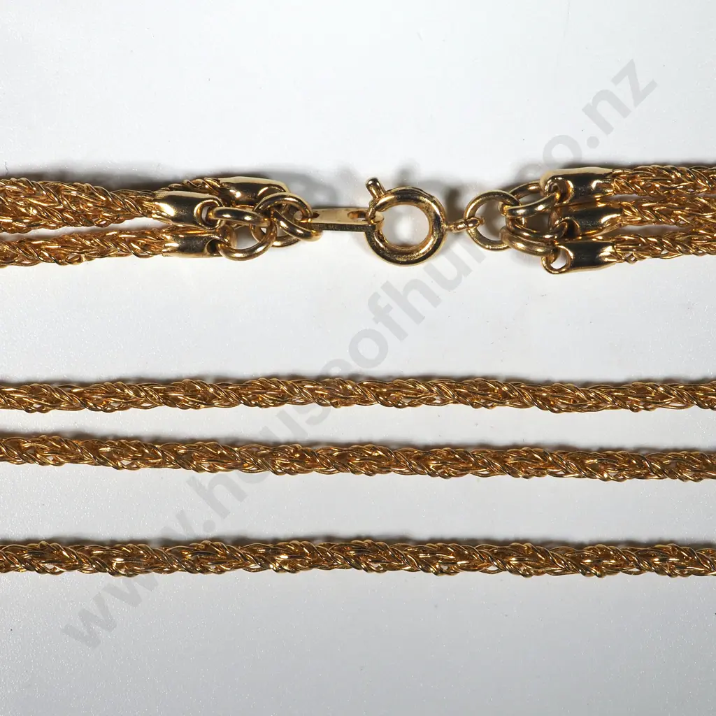 Triple Oroton Style Gold Coloured Chain. Image 1++