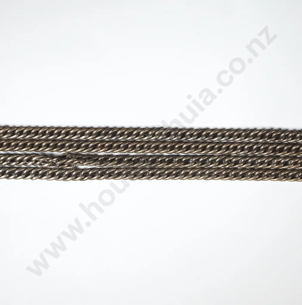 Silver Coloured Muff Chain Image 1++