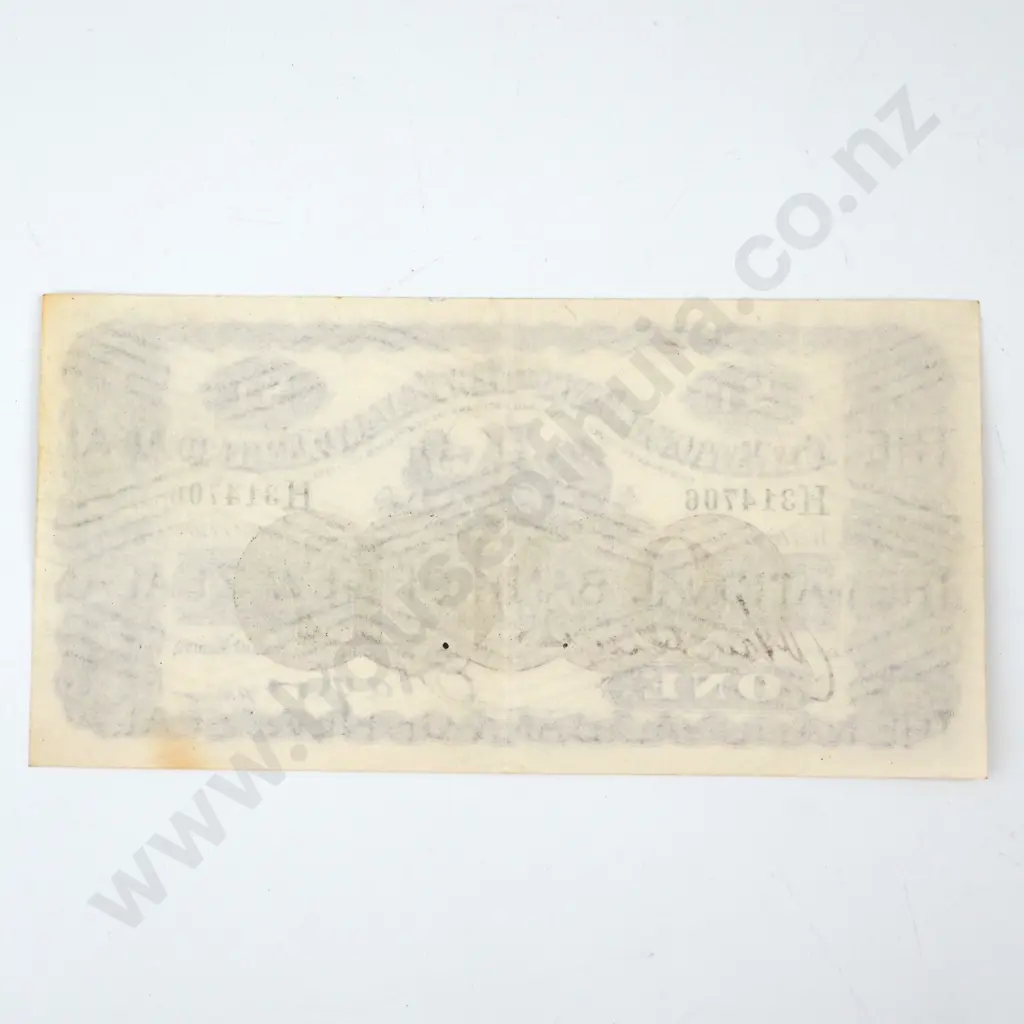 1930 National Bank of New Zealand One Pound Image 1++