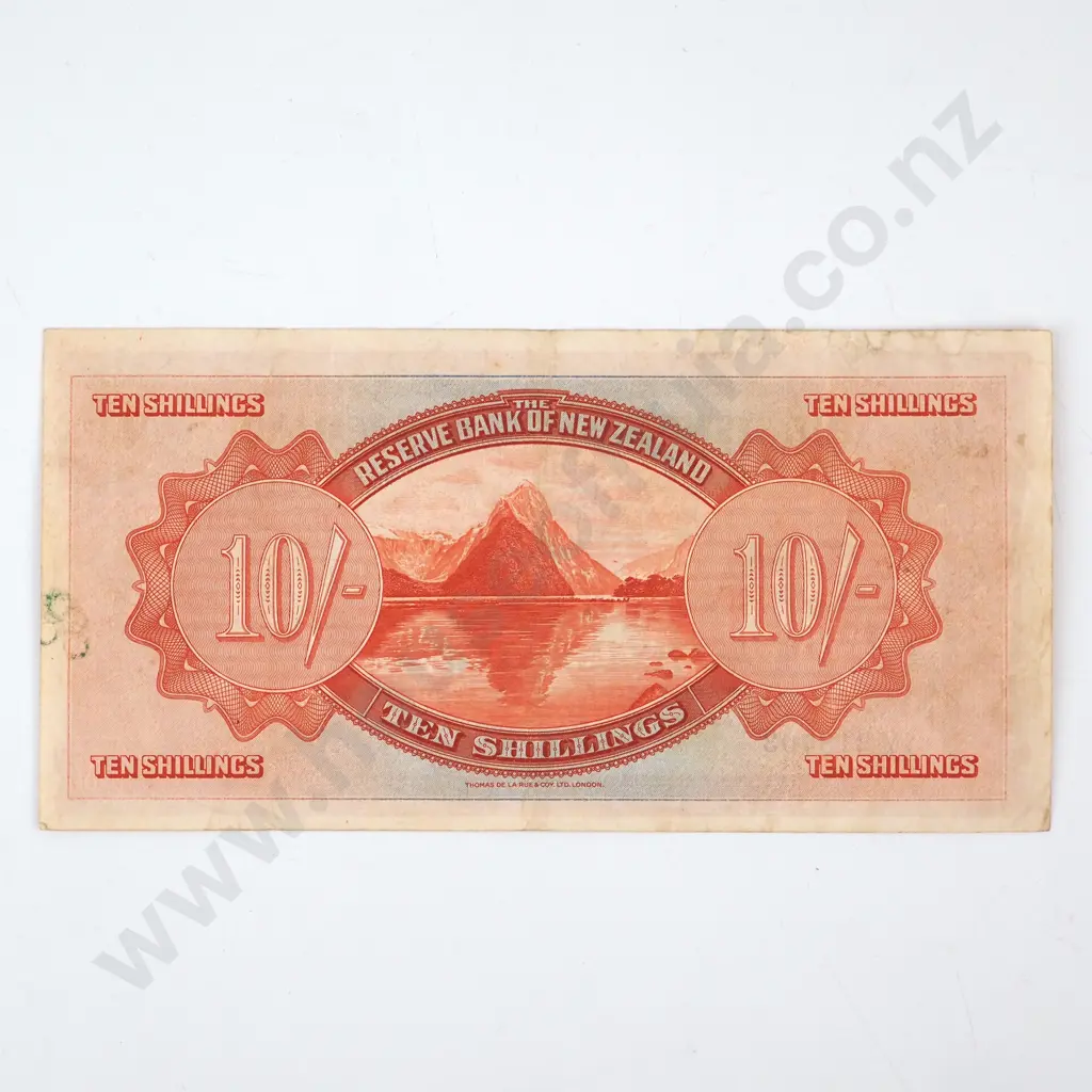 TEN SHILLINGS, SERIAL 1Y 313703 ( LAST PREFIX OF SIGNATURE ), VERY FINE, C.V. $1500 Image 1++
