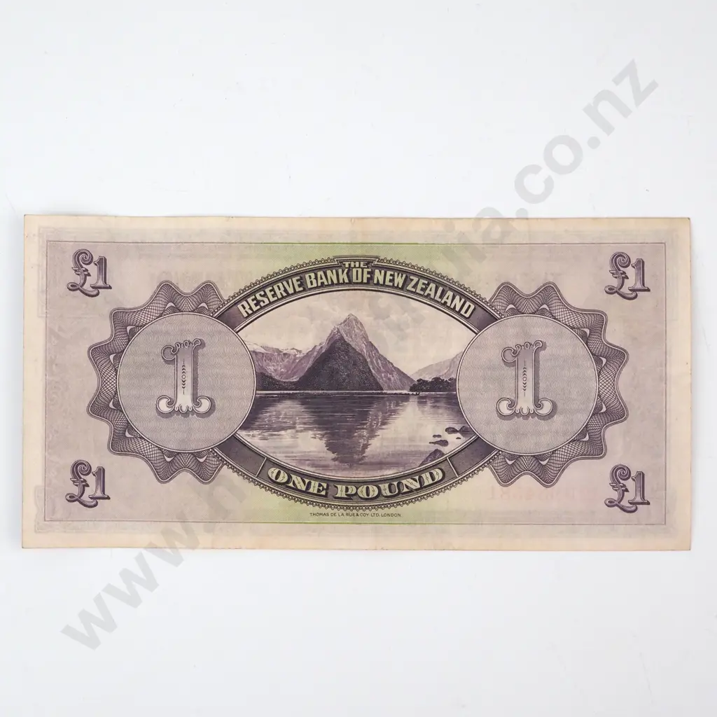ONE POUND, SERIAL 11B 934581, ALMOST EXTREMELY FINE, ESTIMATED C.V. $1250 Image 1++
