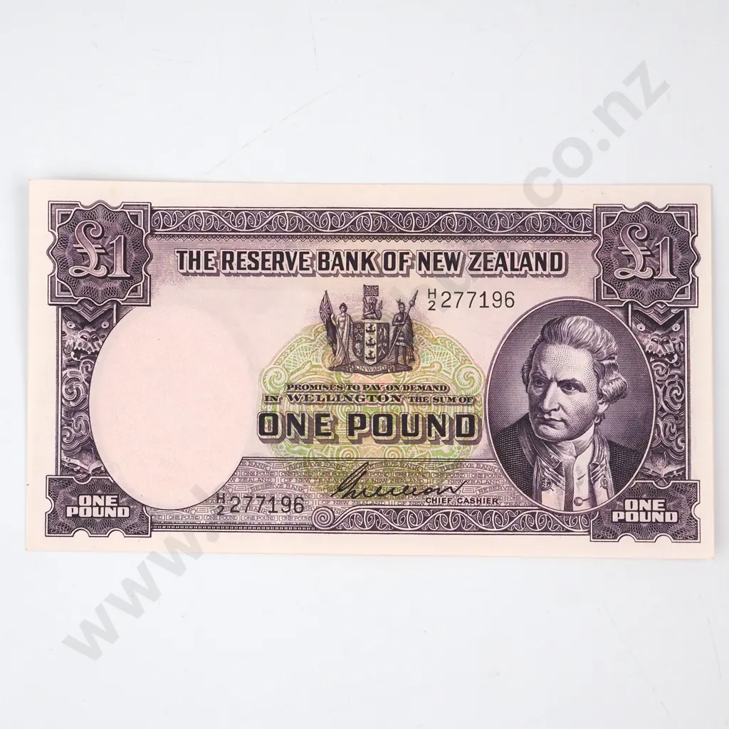 ONE POUND, WILSON SIGNATURE, SERIAL H OVER 2 277196 ( FIRST PREFIX OF SIGNATURE ), UNCIRCULATED, C.V. $1500 Image 1++