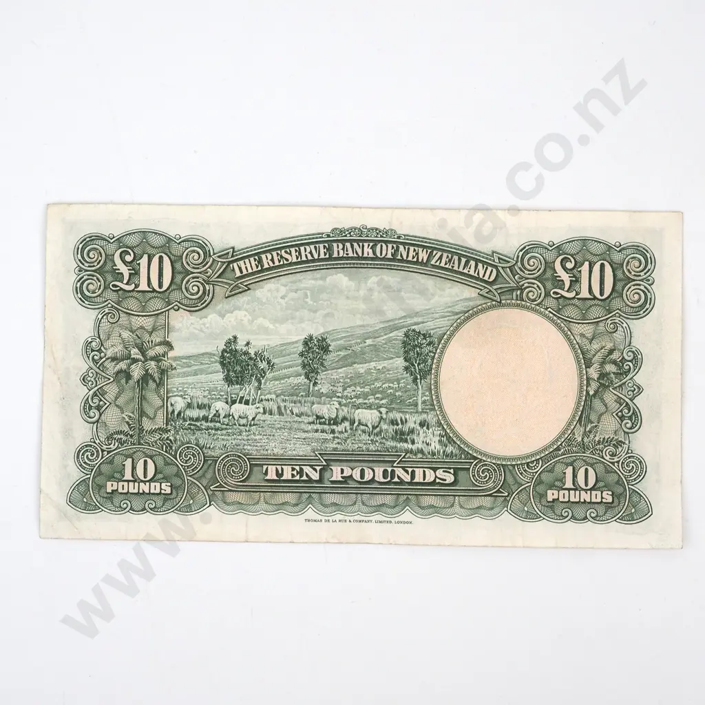 TEN POUNDS, FLEMING SIGNATURE, SERIAL 8F 674357, FINE, C.V. $250 Image 1++