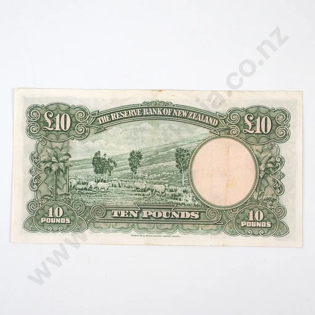 TEN POUNDS, FLEMING SIGNATURE, SERIAL AC 763168, VERY FINE, C.V. $325 Image 1++