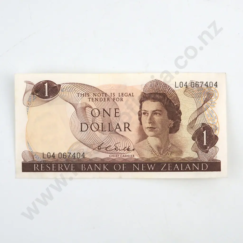 WILKS SIGNATURE, SERIAL L04 067404, ALMOST UNCIRCULATED, C.V. $70 Image 1++