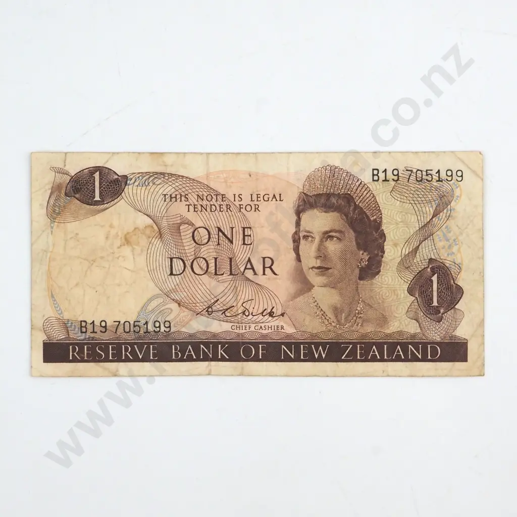 WILKS SIGNATURE, SERIAL B19 705199 ( LAST PREFIX OF TYPE ), VERY GOOD, ESTIMATED C.V. $75 Image 1++