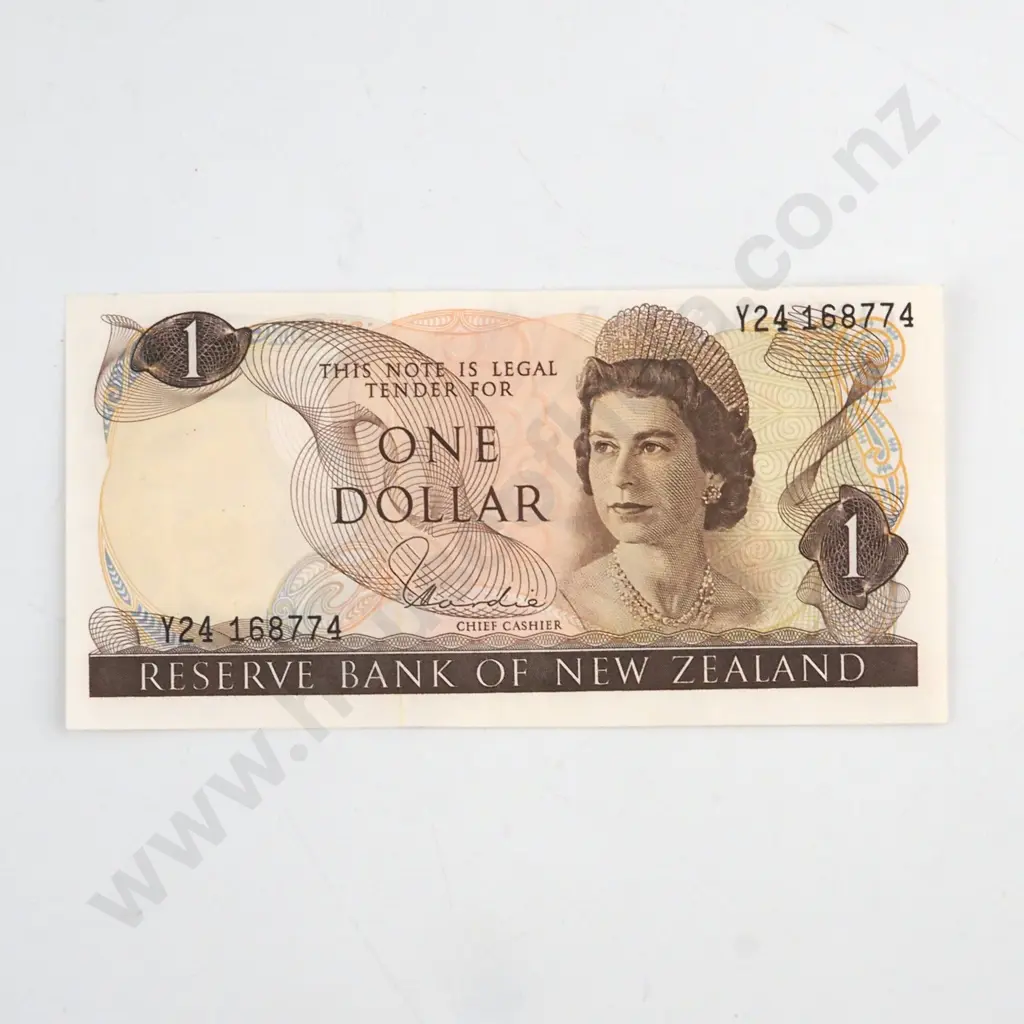 HARDIE TYPE 1 SIGNATURE, SERIAL Y24 168774 ( LAST PREFIX OF SIGNATURE ), ALMOST UNCIRCULATED, C.V. $130 Image 1++