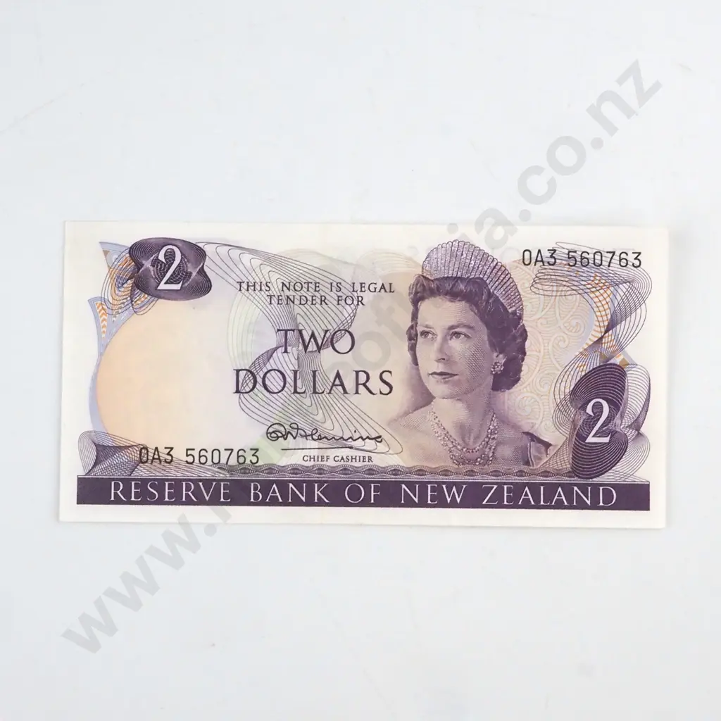 FLEMING SIGNATURE, SERIAL 0A3 560763,  ALMOST UNCIRCULATED, C.V. $7 Image 1++