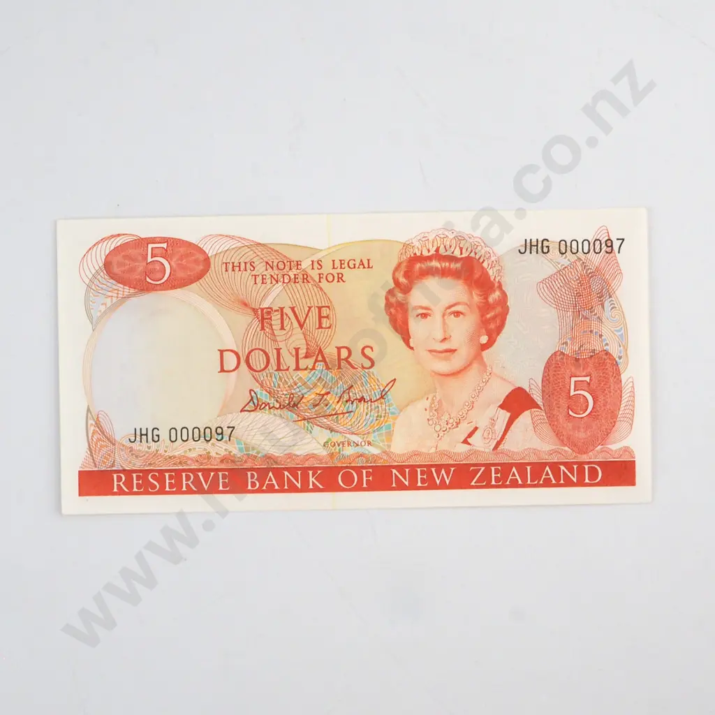 BRASH SIGNATURE, SERIAL JHG 000097 ( LOW NUMBER )  ( FIRST PREFIX OF SIGNATURE ), UNCIRCULATED, C.V. $50 Image 1++