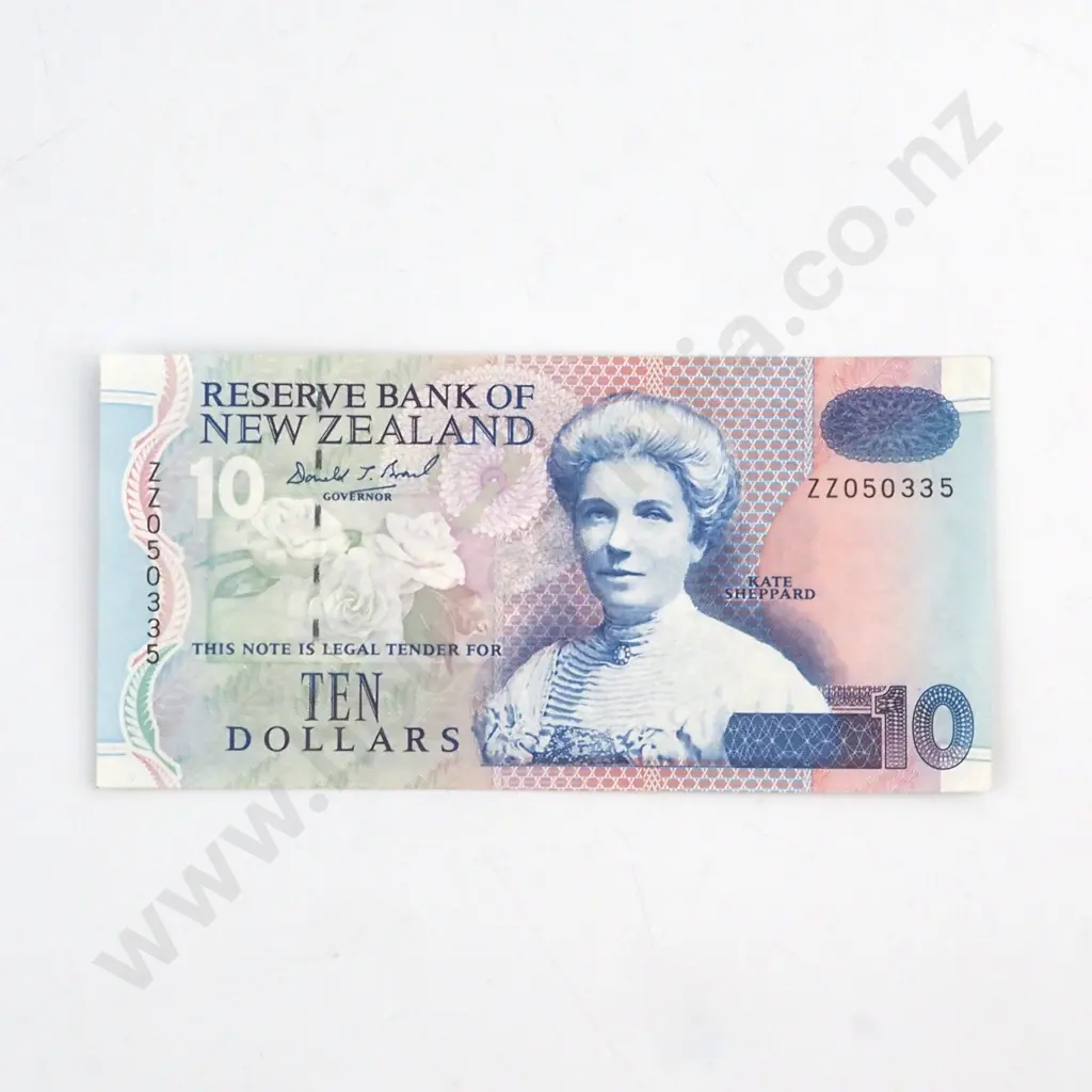 BRASH SIGNATURE TYPE III, SERIAL ZZ 050335, ALMOST UNCIRCULATED, C.V. $225 Image 1++