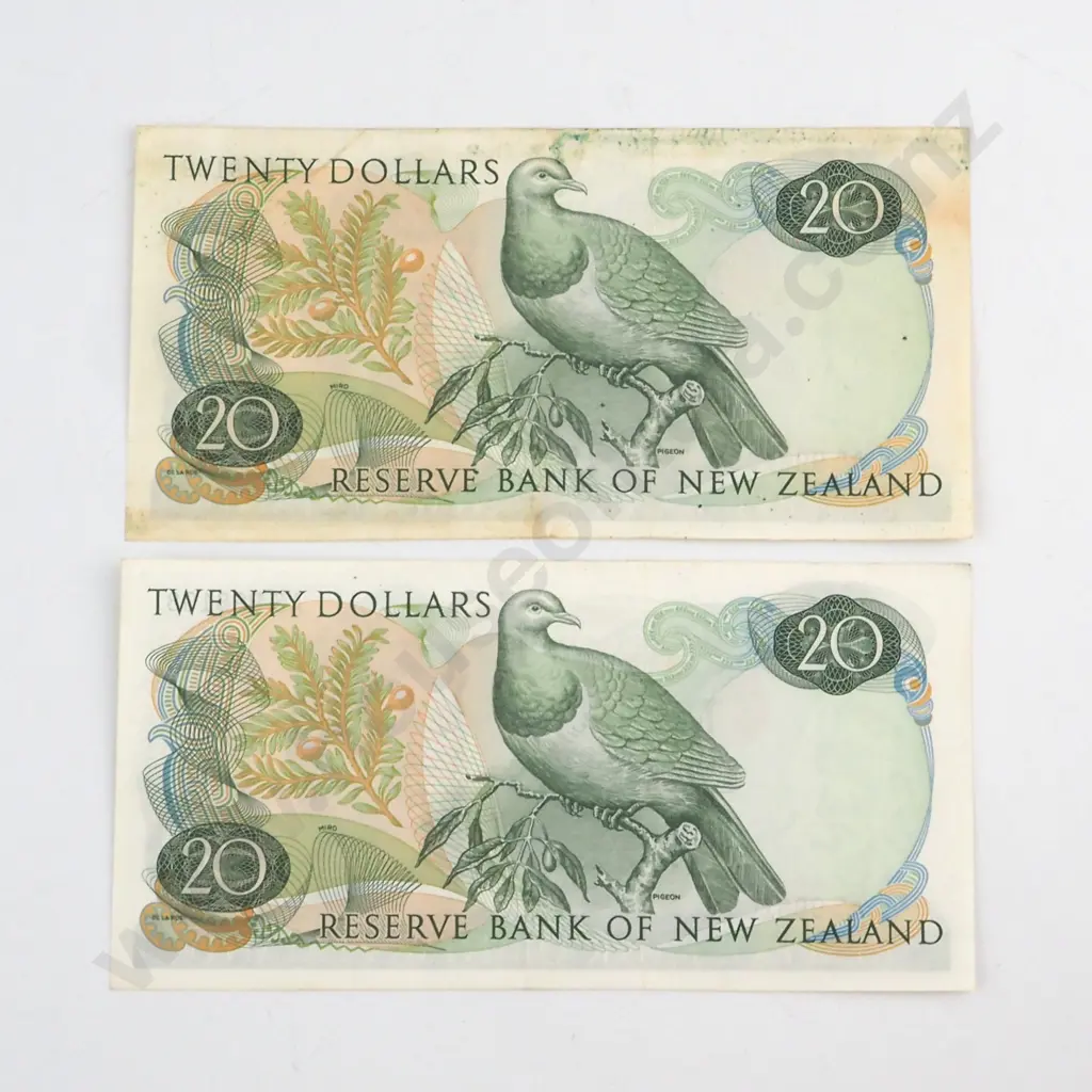 CONSECUTIVELY NUMBERED PAIR WILKS SIGNATURE, SERIALS AS 998108 / 9 ( FIRST PREFIX OF SIGNATURE ), VERY FINE, C.V. $700 Image 1++