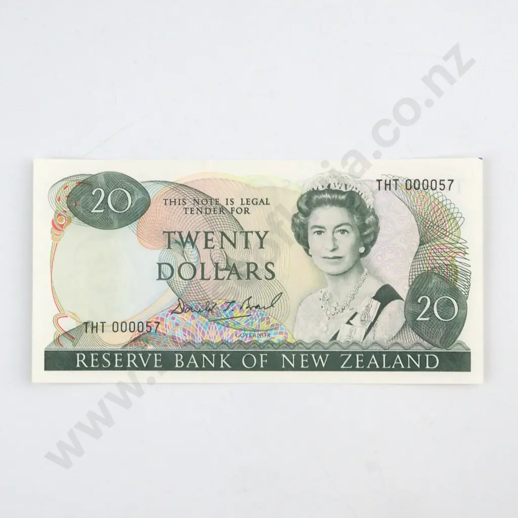 BRASH TYPE 1 SIGNATURE, SERIAL THT 000057 ( LOW NUMBER ) ( FIRST PREFIX OF SIGNATURE ), UNCIRCULATED, C.V. $150 Image 1++